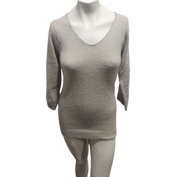 Claudie Pierlot Sweater Womens SZ L Quiet Luxury Old Money Alpaca Professional - Picture 1 of 6